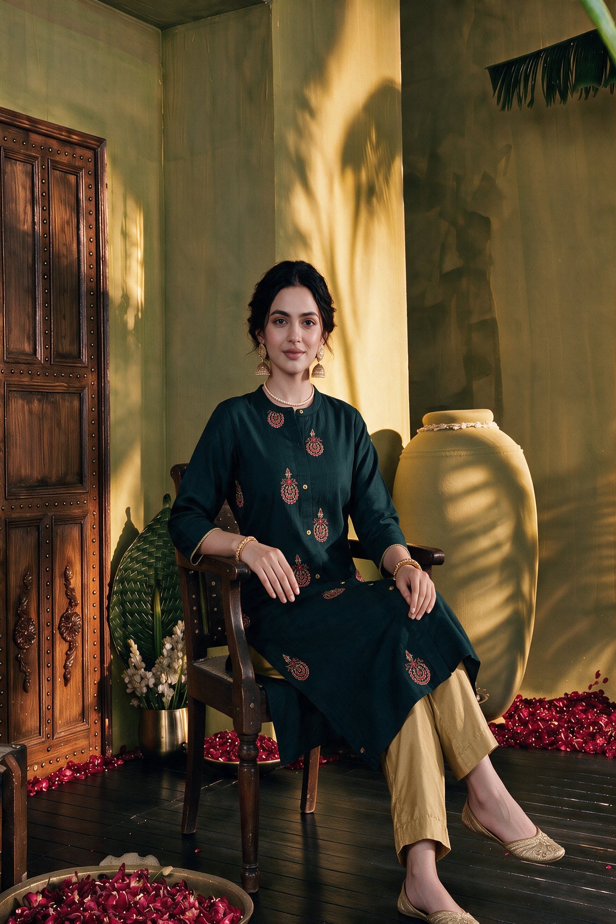 Juniper Women Jadegreen Kurta