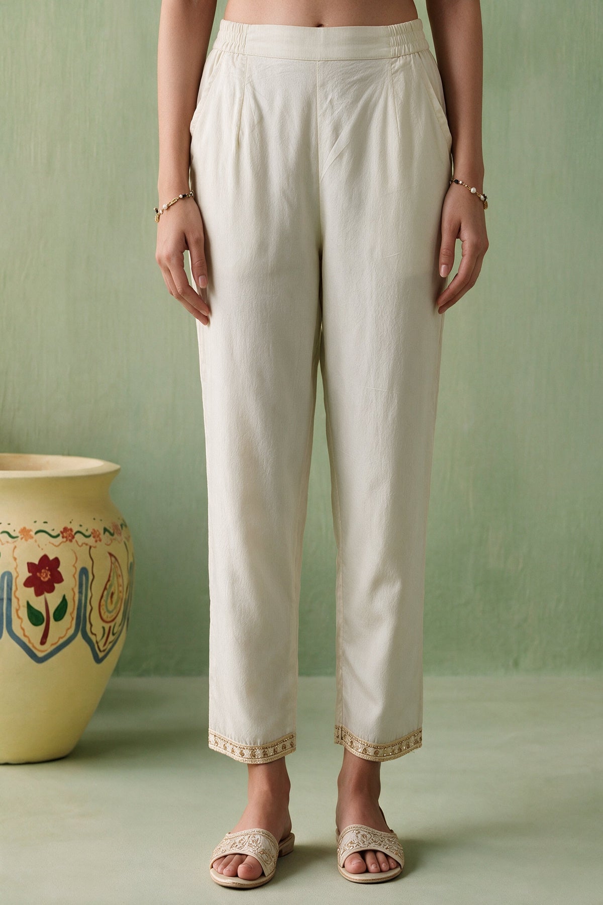 Juniper Women Beige Kurta & Pant