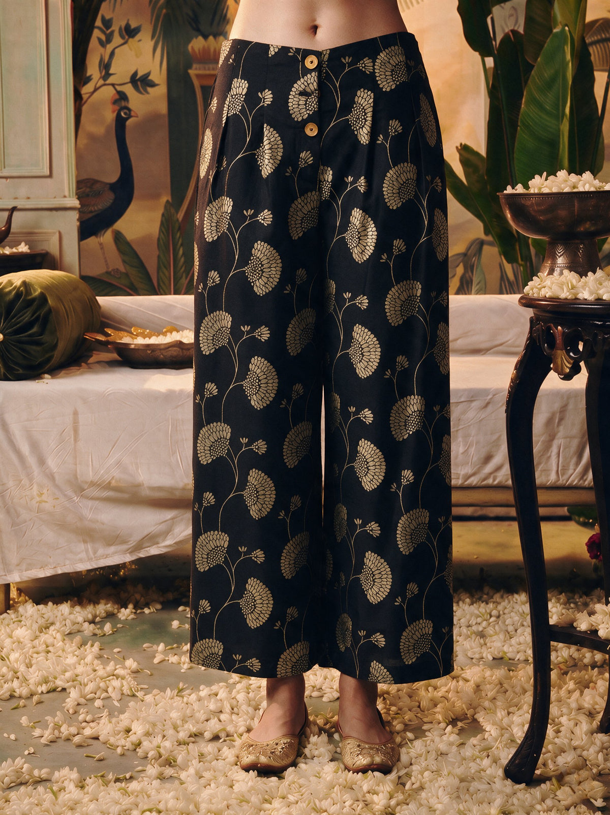 Juniper Women Black Tunic & Palazzo