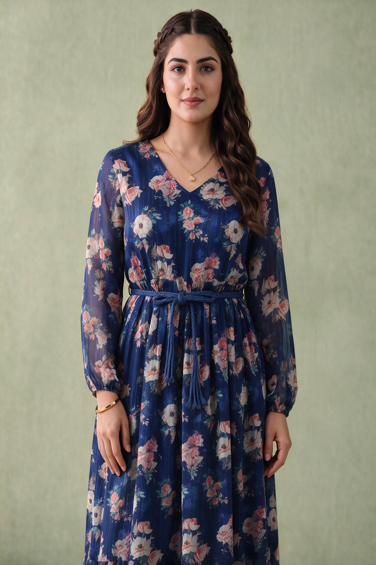 Juniper Women Indigo Longdress & Belt