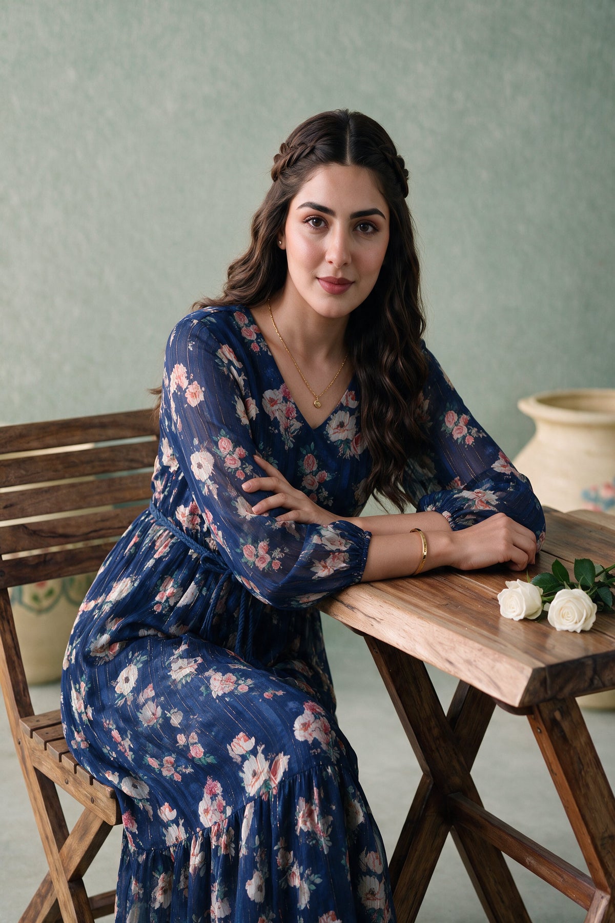 Juniper Women Indigo Longdress & Belt