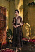 Juniper Women Brown Longdress With Jacket