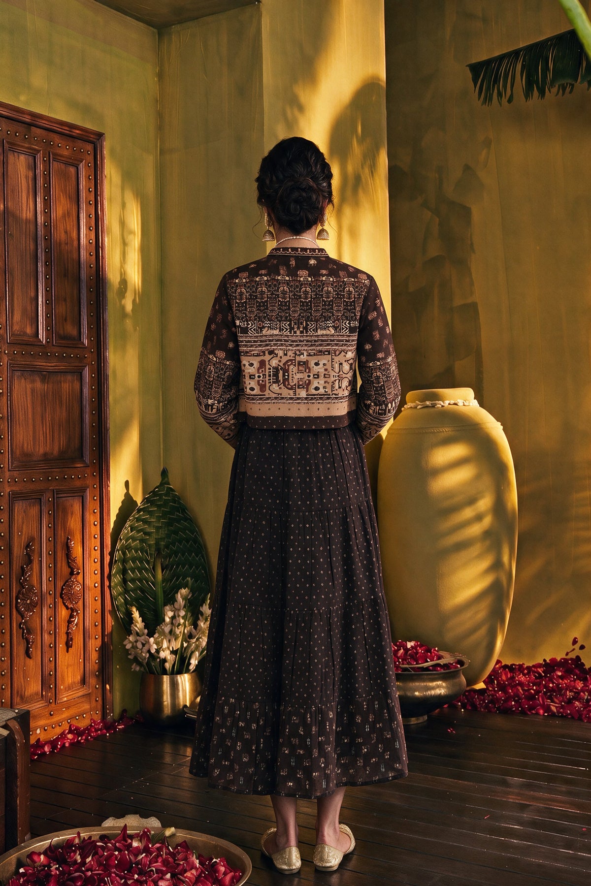 Juniper Women Brown Longdress With Jacket