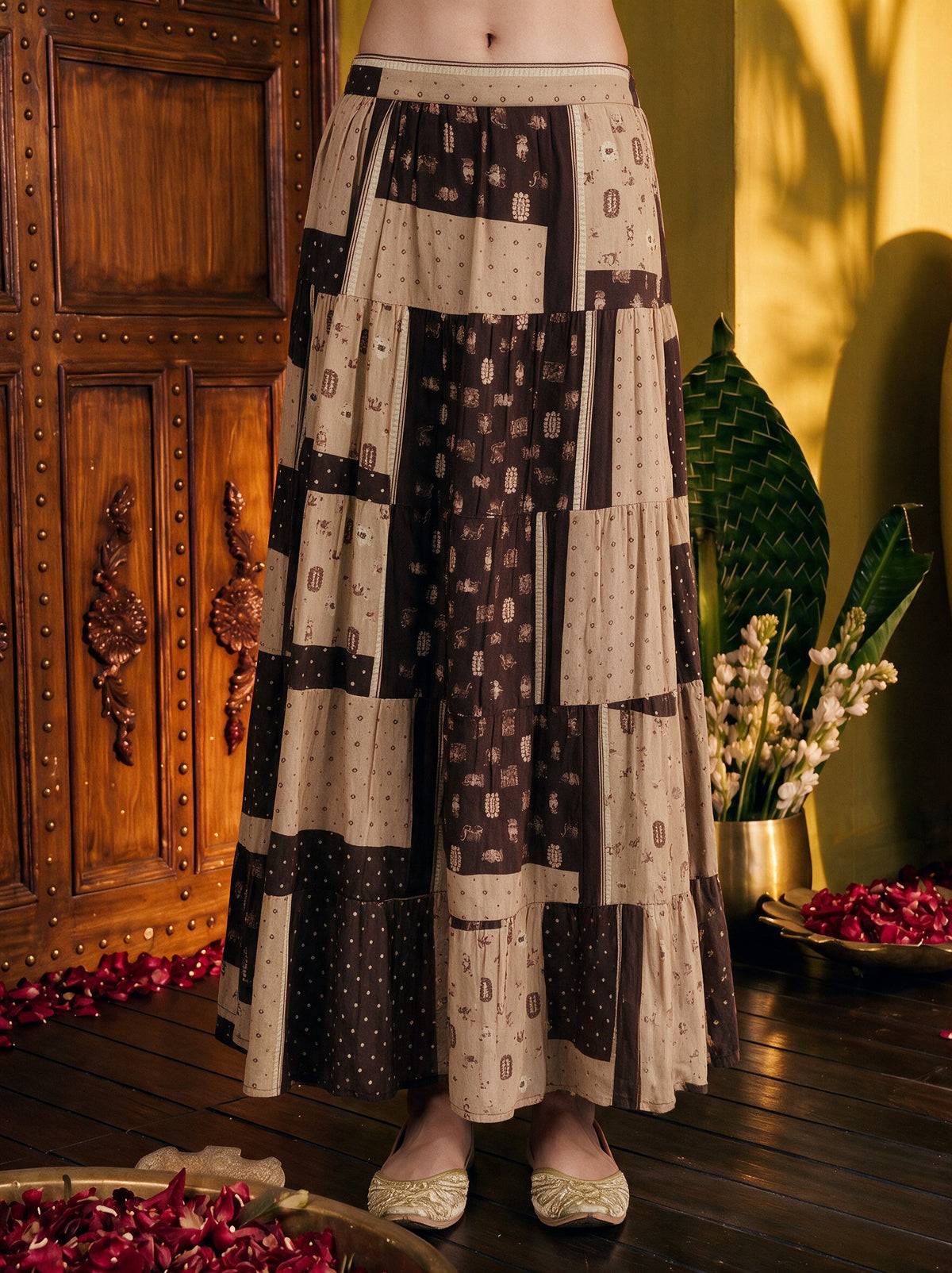 Juniper Women Brown Top & Skirt