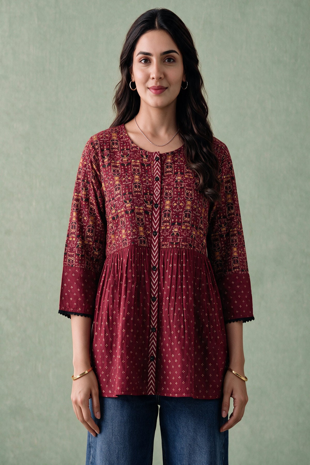 Juniper Women Maroon Tunic