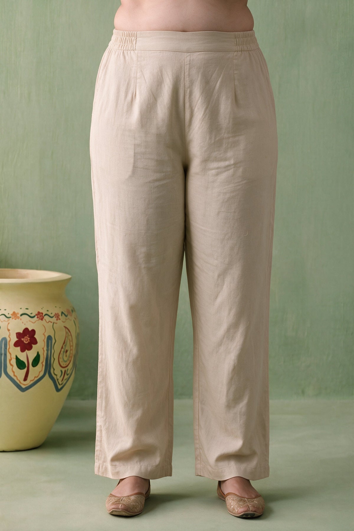 Juniper Women Beige Kurta Pant & Dupatta