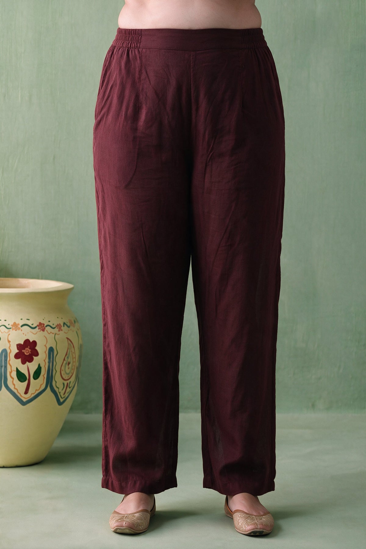 Juniper Women Brown Kurta Pant & Dupatta