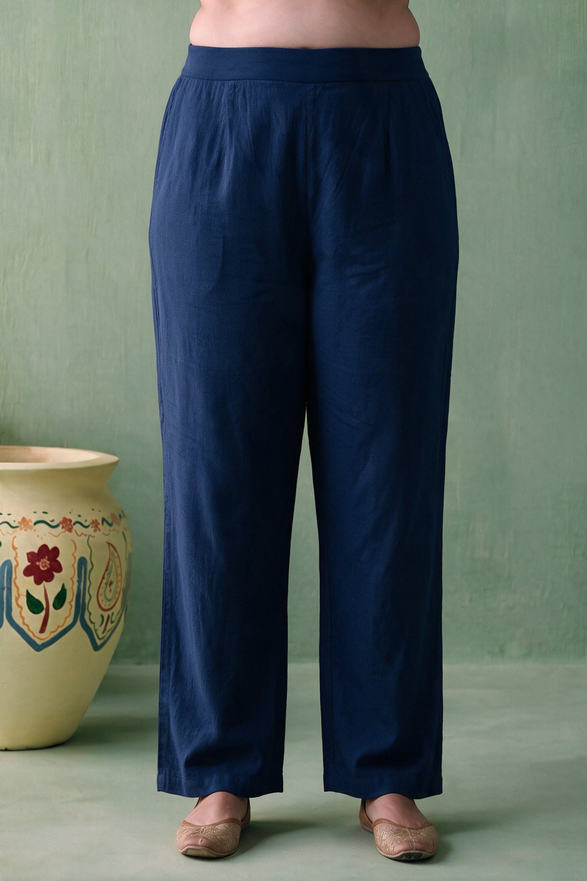 Juniper Women Indigo Kurta Pant & Dupatta