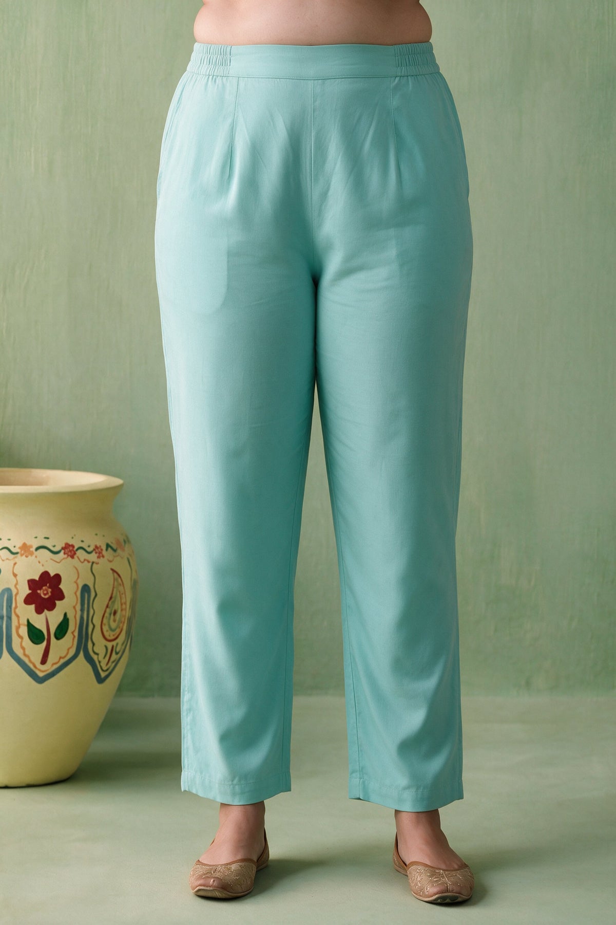 Juniper Women Aqua Kurta Pant & Dupatta