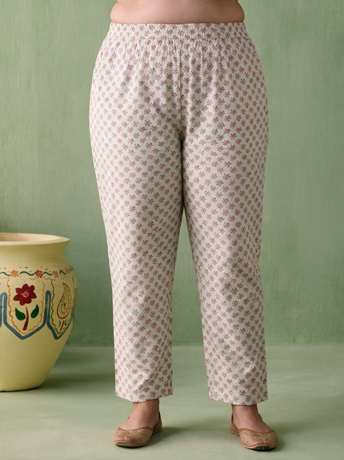 Juniper Women Offwhite Kurta Pant & Dupatta