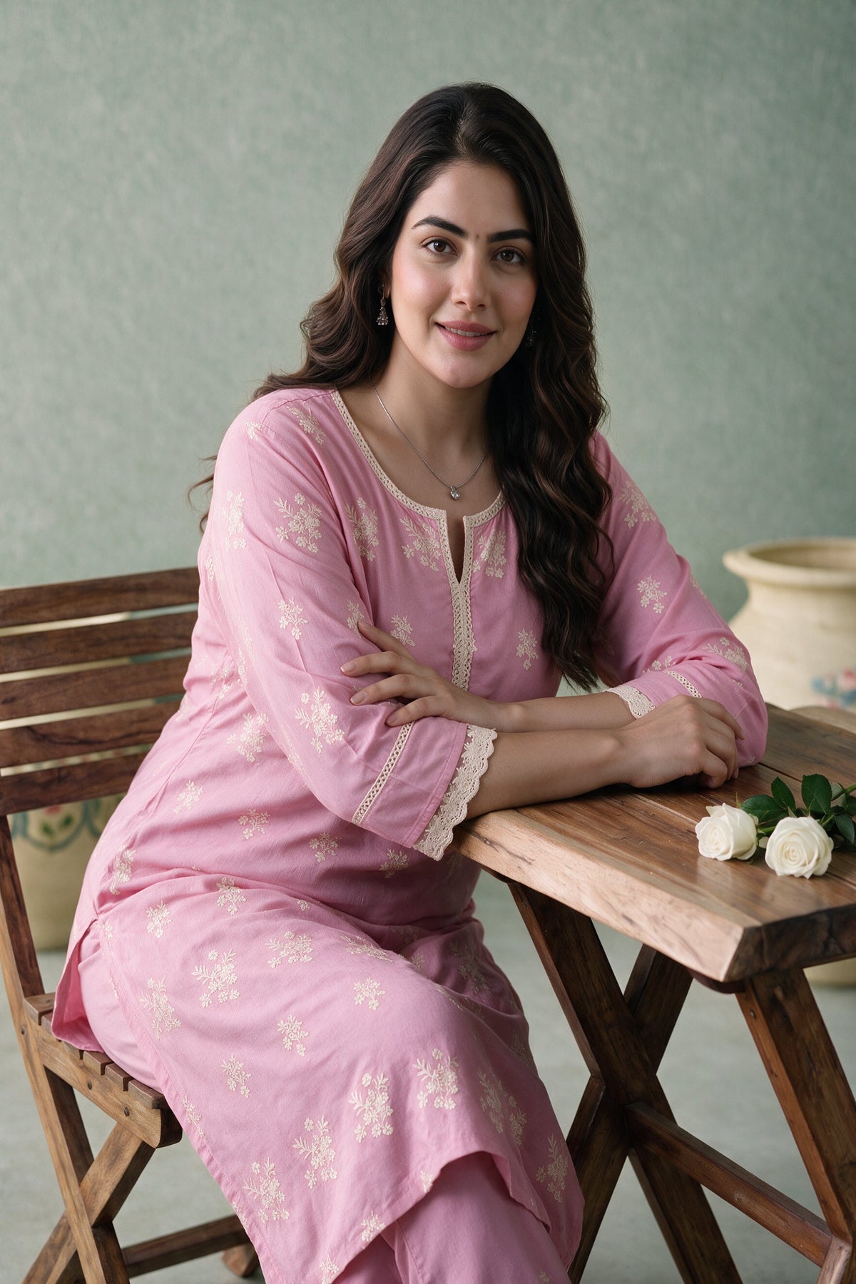 Juniper Women Pink Kurta Pant