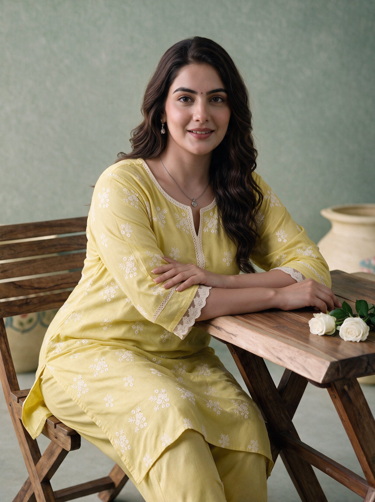 Juniper Women Yellow Kurta Pant
