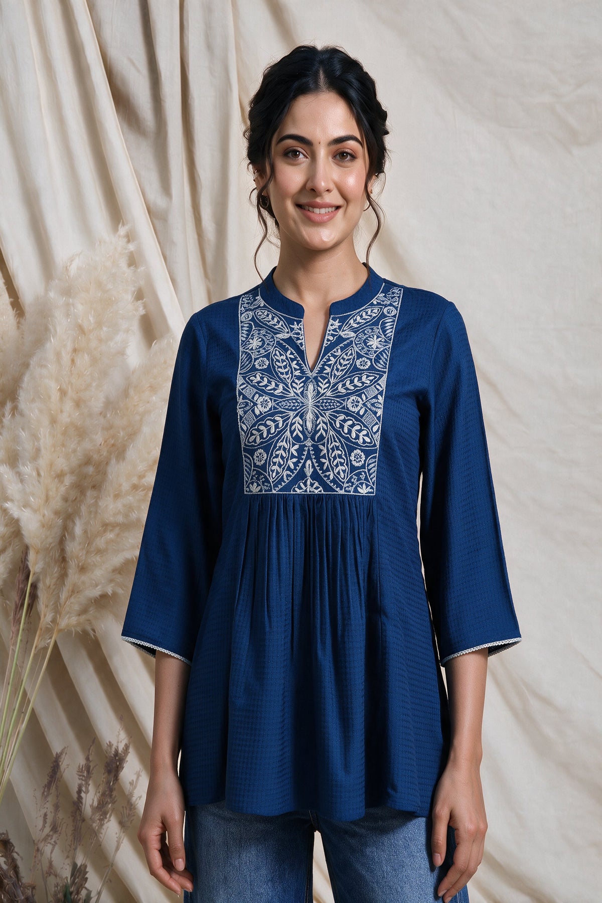 Juniper Women Navy Tunic