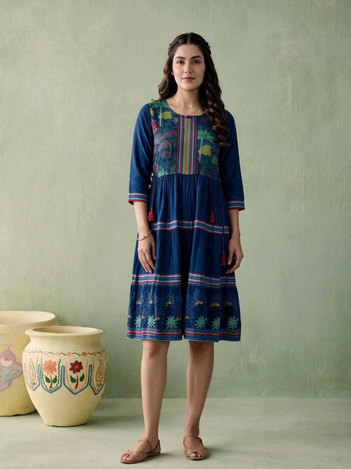 Juniper Women Teal Shortdress & Dori
