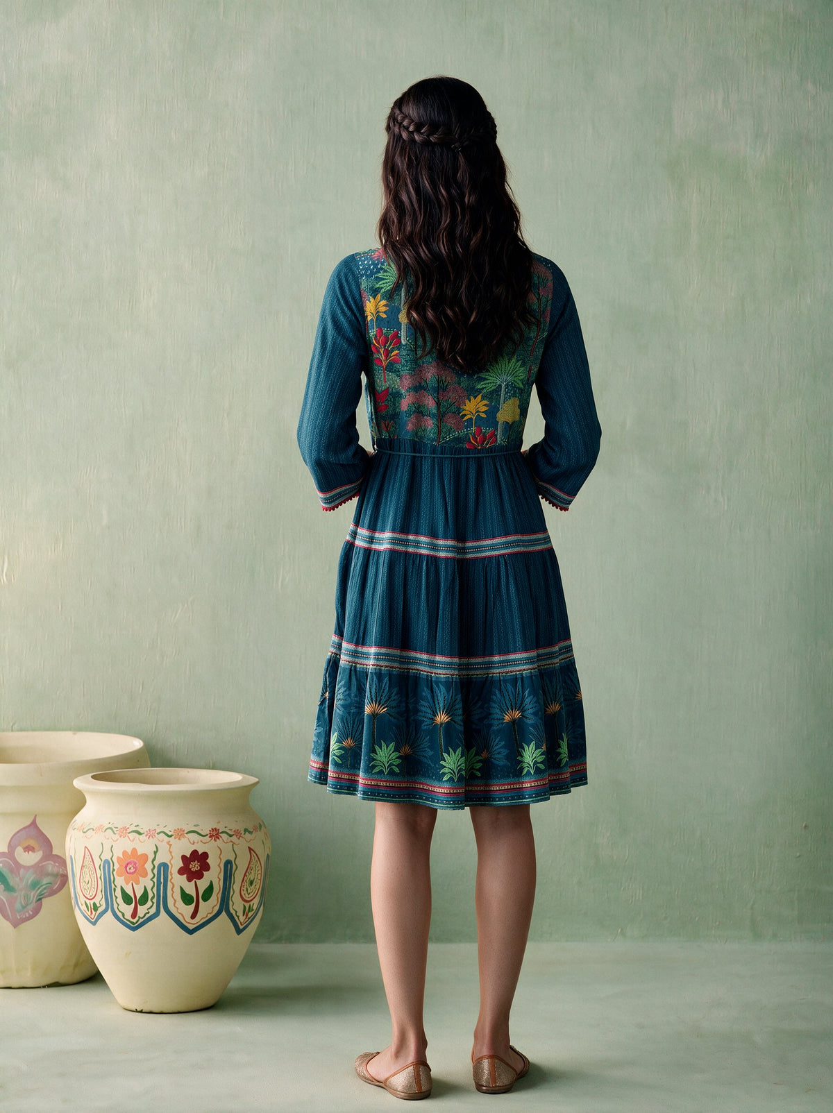 Juniper Women Teal Shortdress & Dori