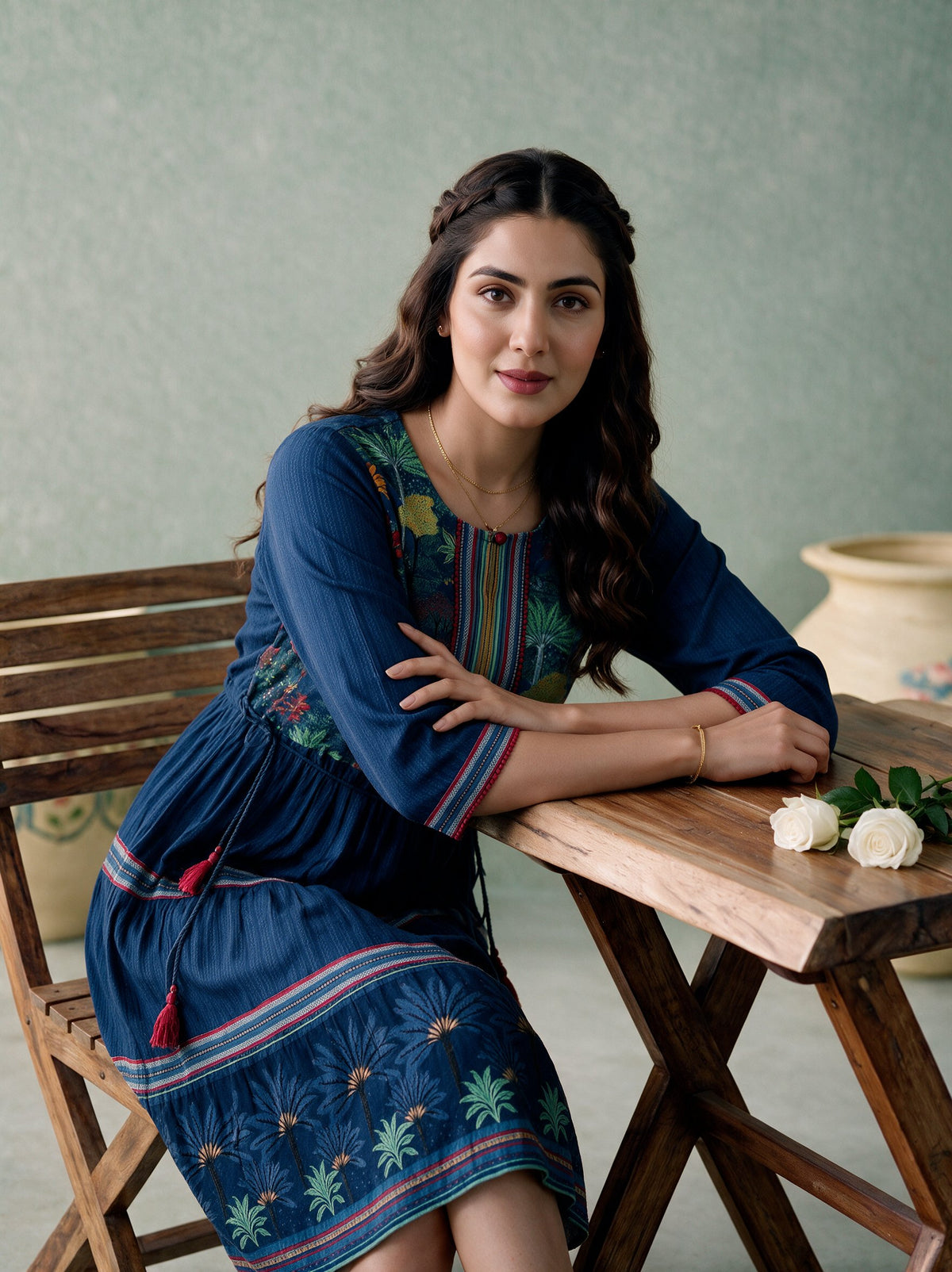 Juniper Women Teal Shortdress & Dori