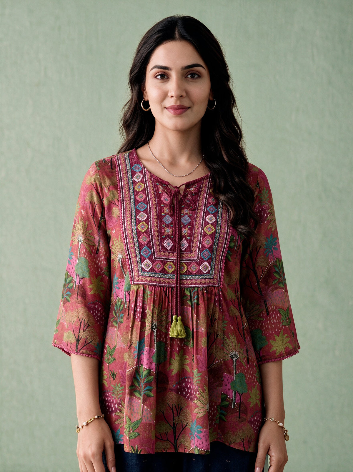 Juniper Women Maroon Tunic