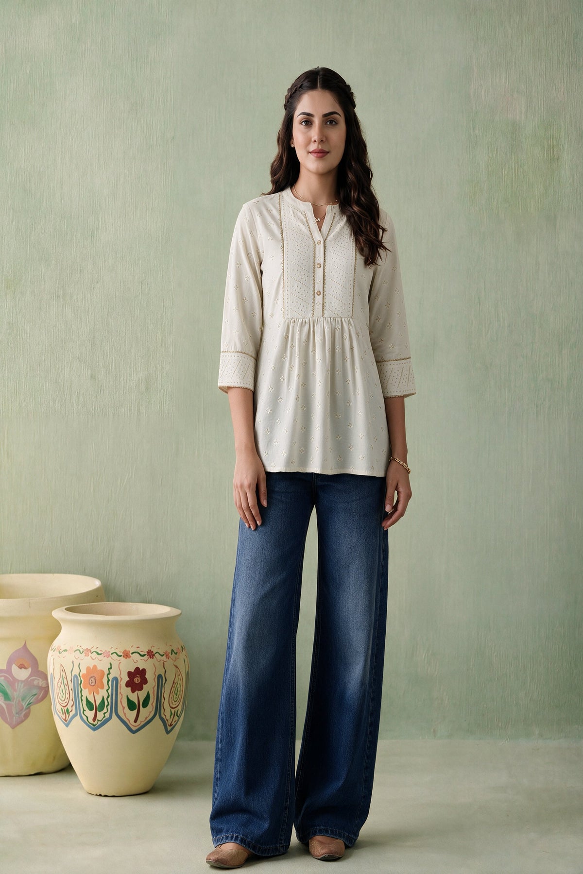 Juniper Women Offwhite Tunic