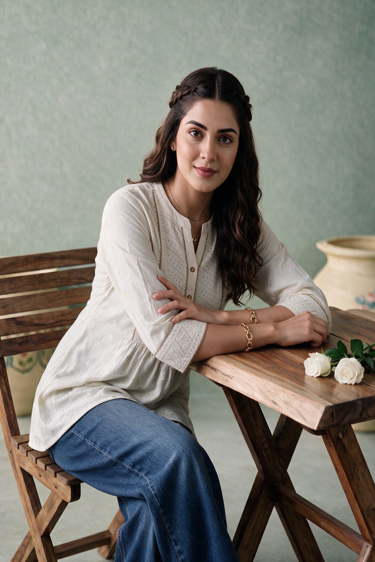 Juniper Women Offwhite Tunic