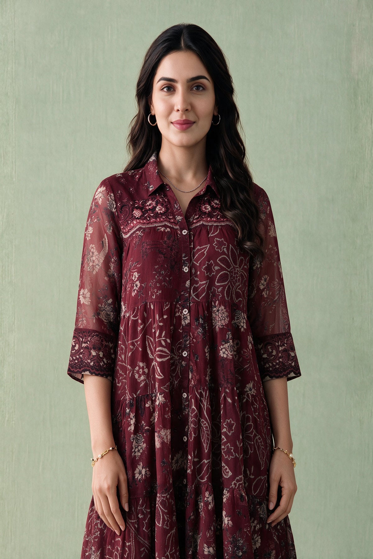 Juniper Women Maroon Shortdress