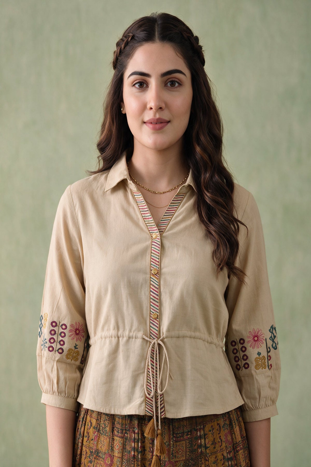 Juniper Women Offwhite Top & Skirt