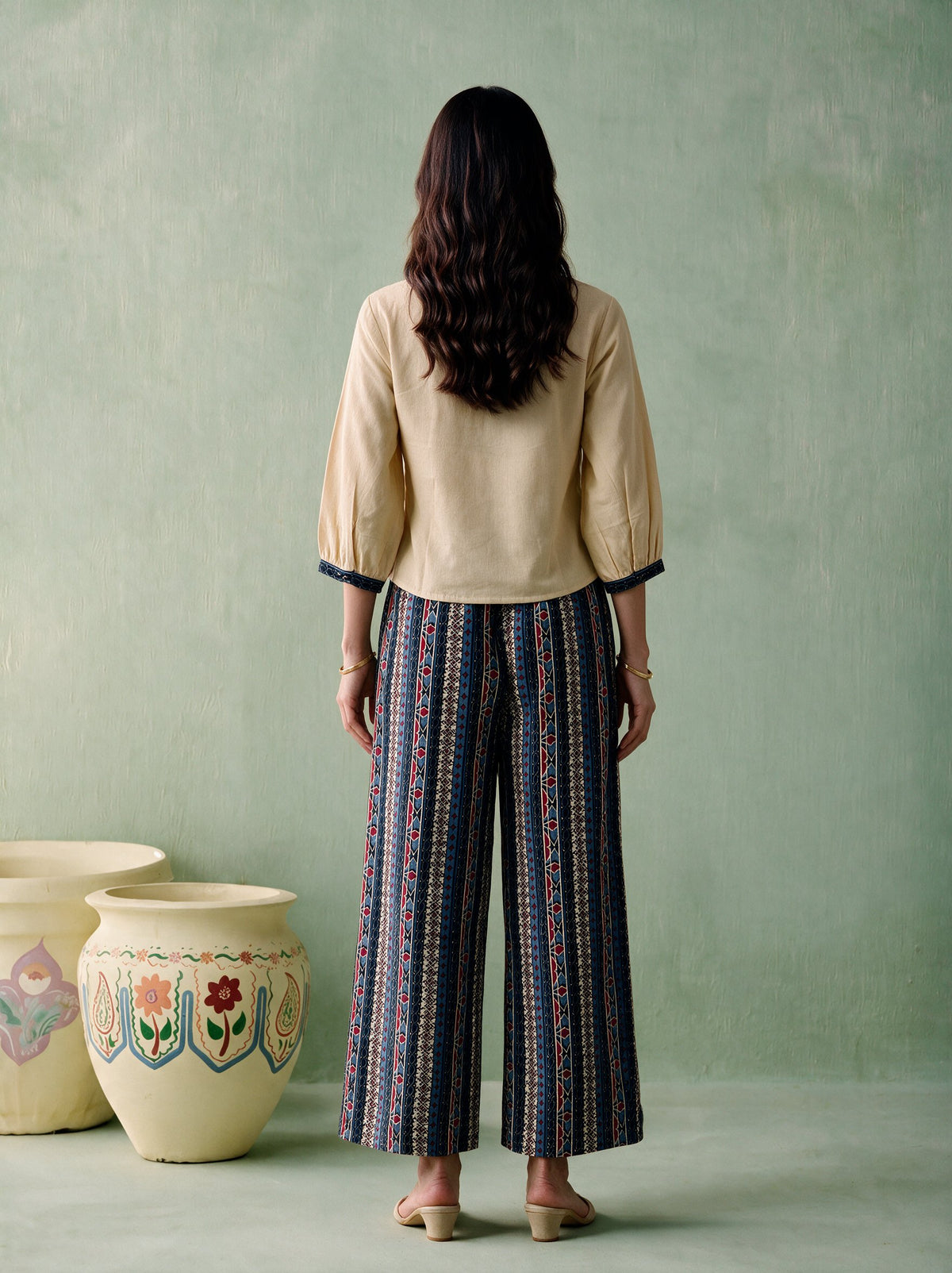 Juniper Women Offwhite Top Palazzo