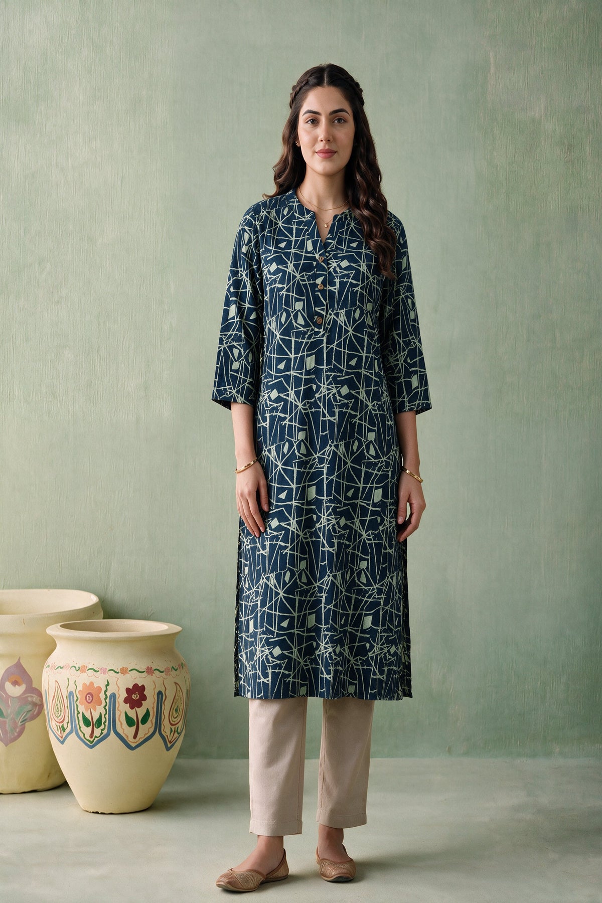 Juniper Women Teal Kurta