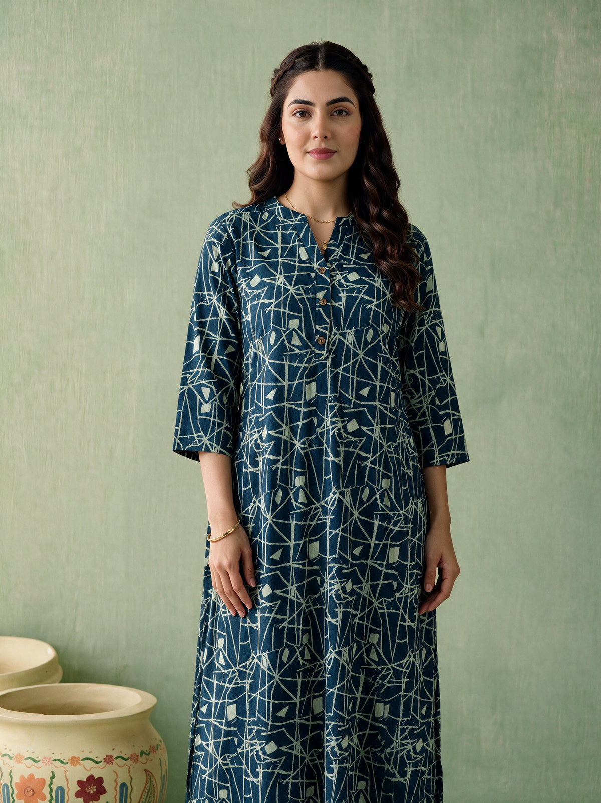 Juniper Women Teal Kurta