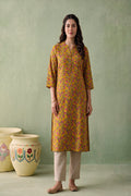 Juniper Women Mustard Kurta