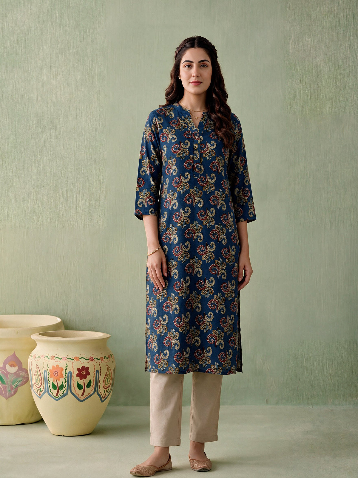 Juniper Women Teal Kurta