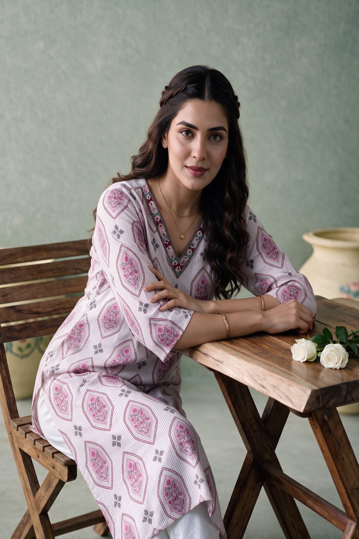 Juniper Women Pink Kurta