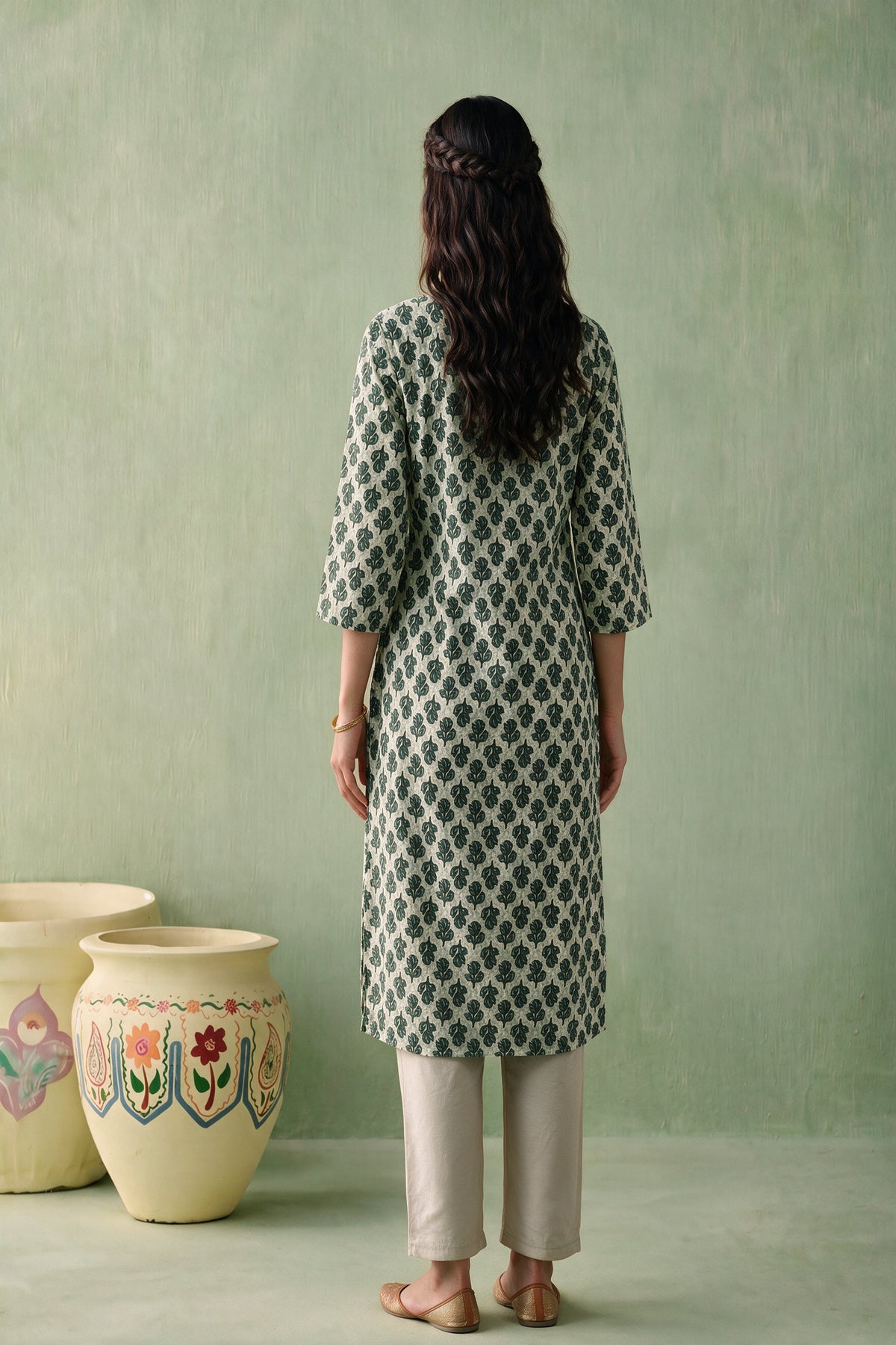 Juniper Women Green Kurta