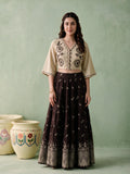 Juniper Women BEIGE & BROWN TOP SKIRT