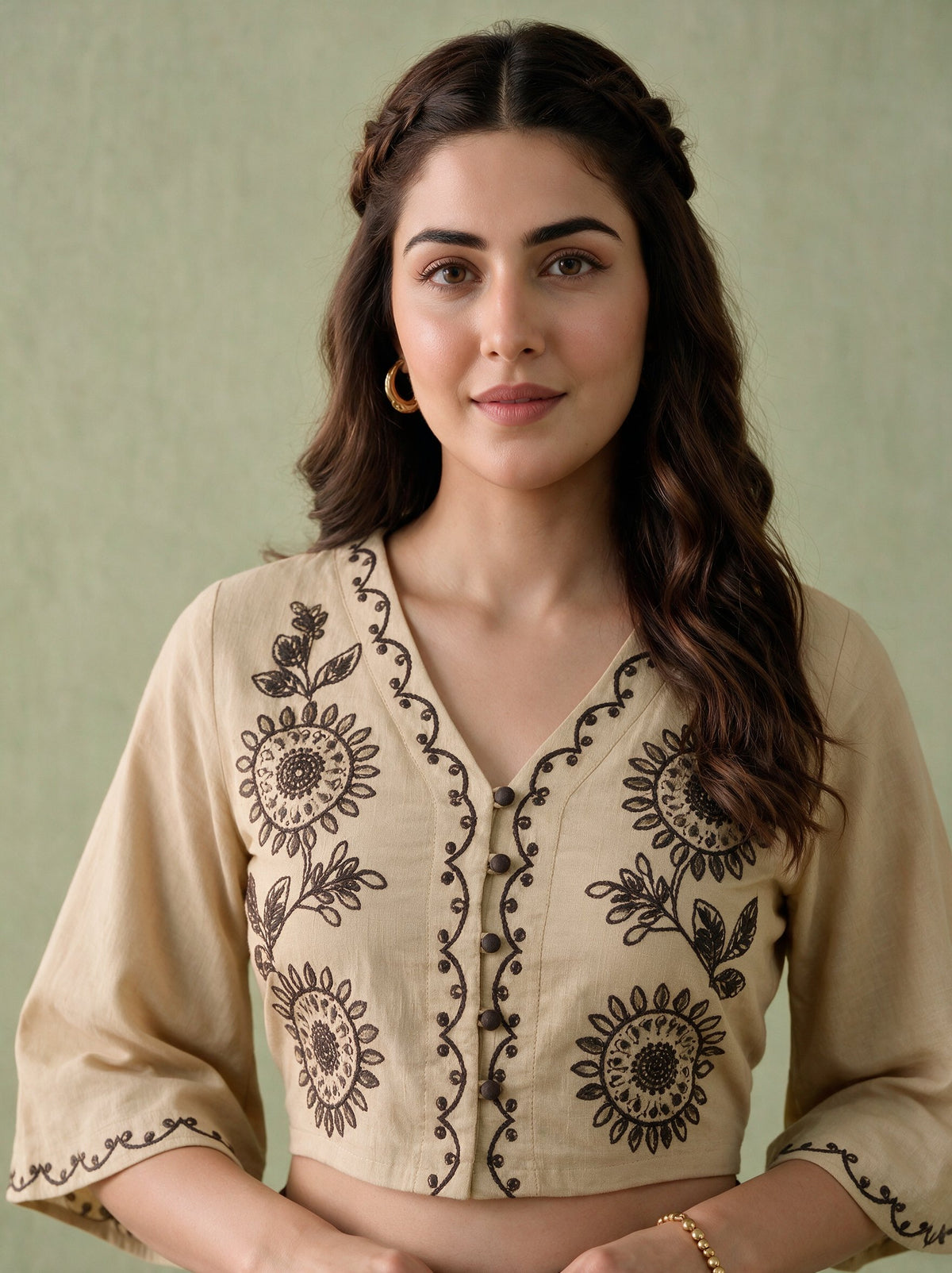 Juniper Women BEIGE & BROWN TOP SKIRT