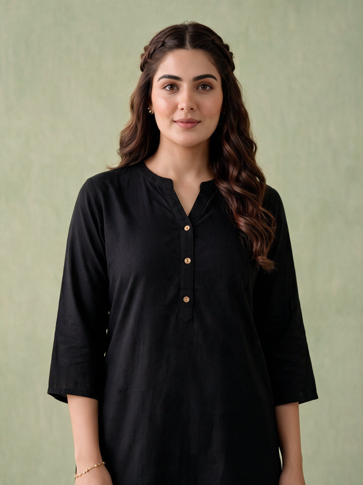 Juniper Women Black Kurta