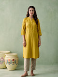 Juniper Women Gold Kurta