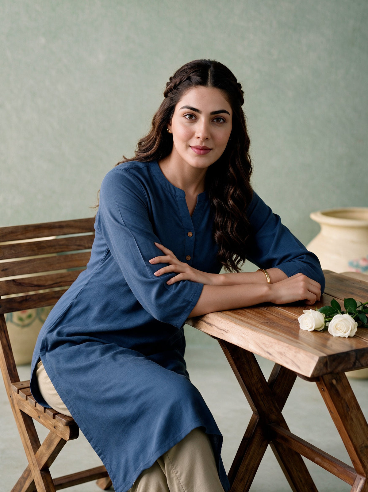 Juniper Women Steelblue Kurta