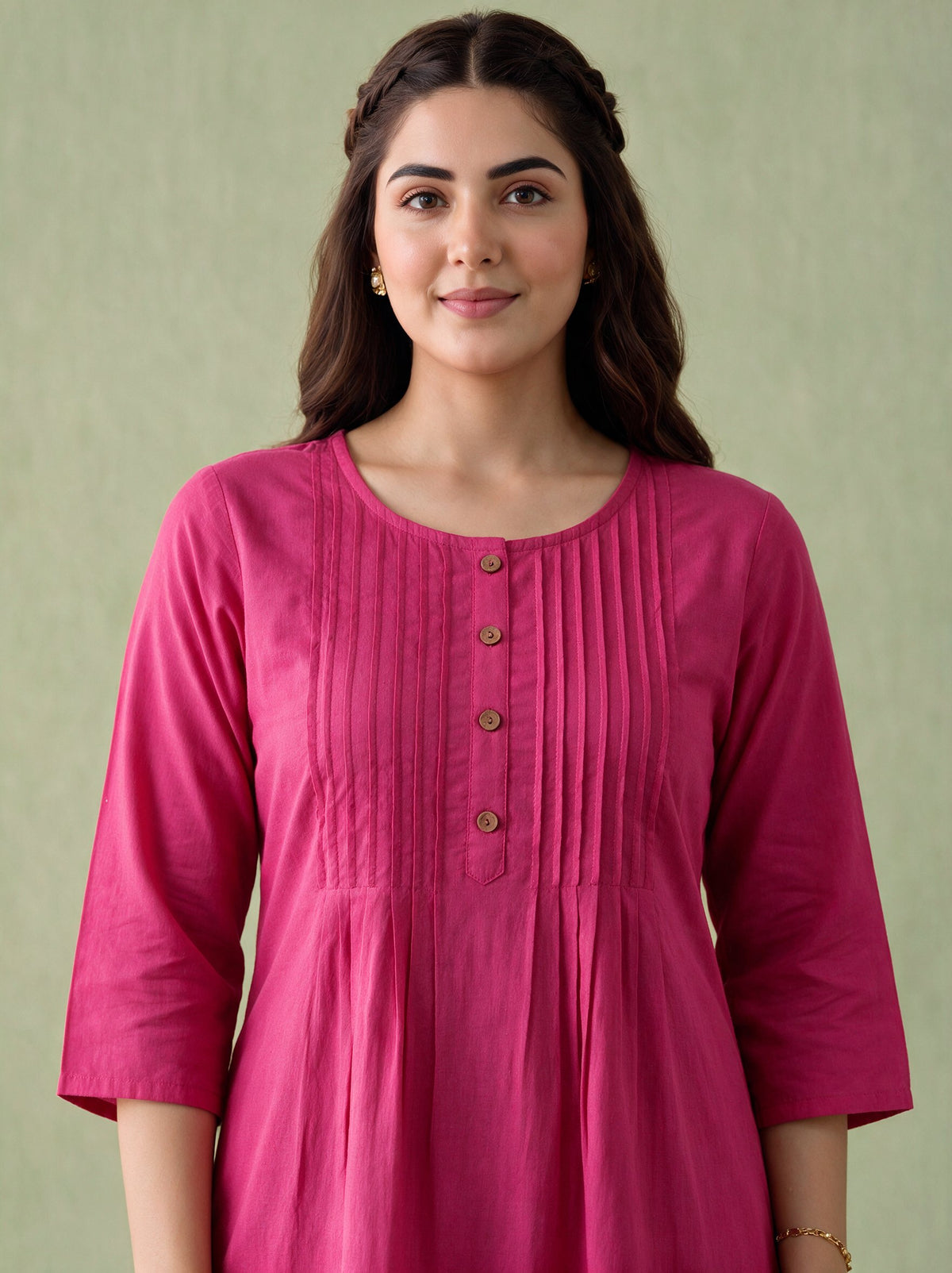 Juniper Women Fuchsia Kurta