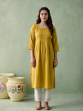 Juniper Women Gold Kurta