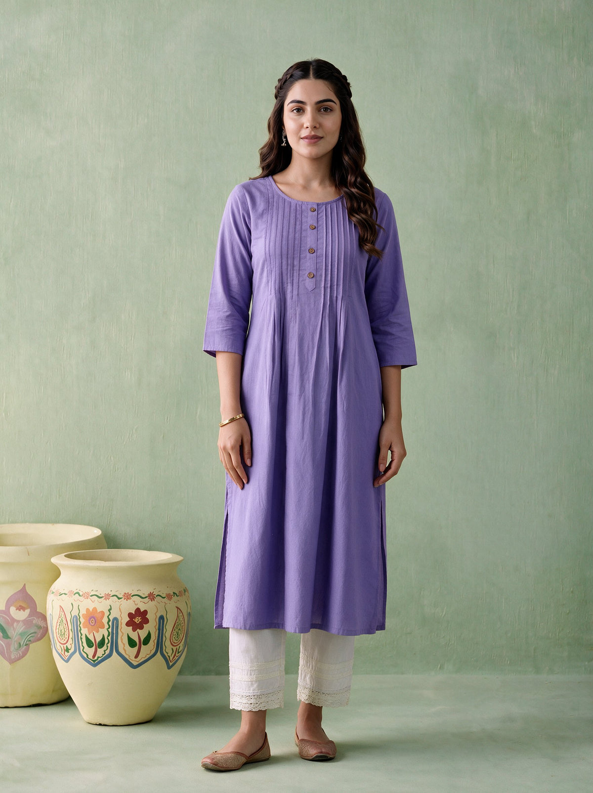 Juniper Women Lilac Kurta