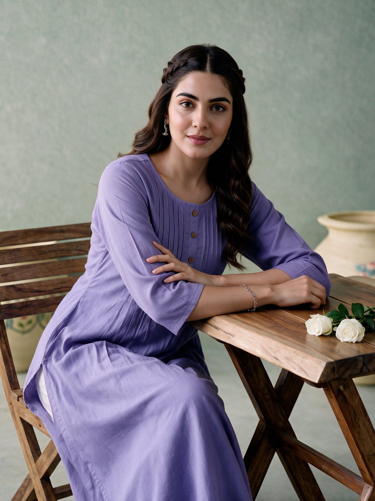 Juniper Women Lilac Kurta
