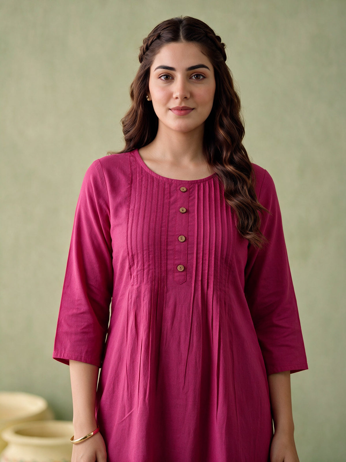 Juniper Women Magenta Kurta