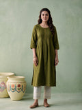 Juniper Women Olive Kurta