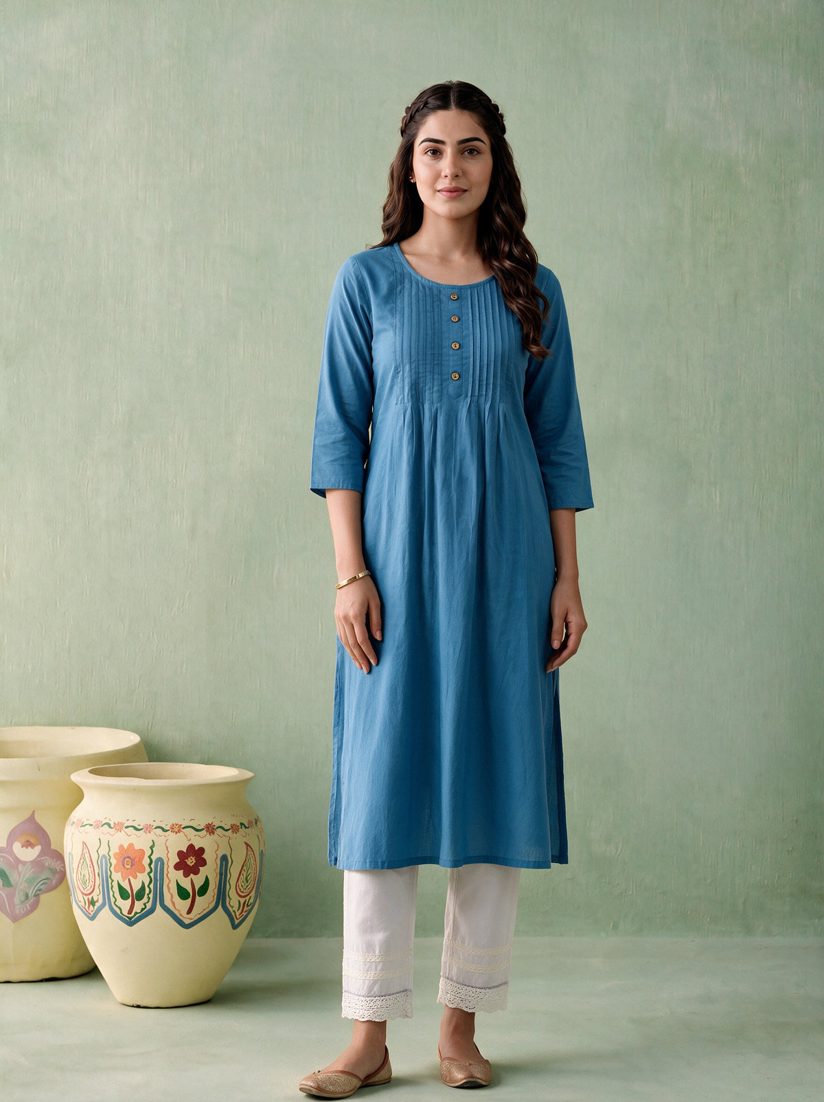 Juniper Women Powderblue Kurta