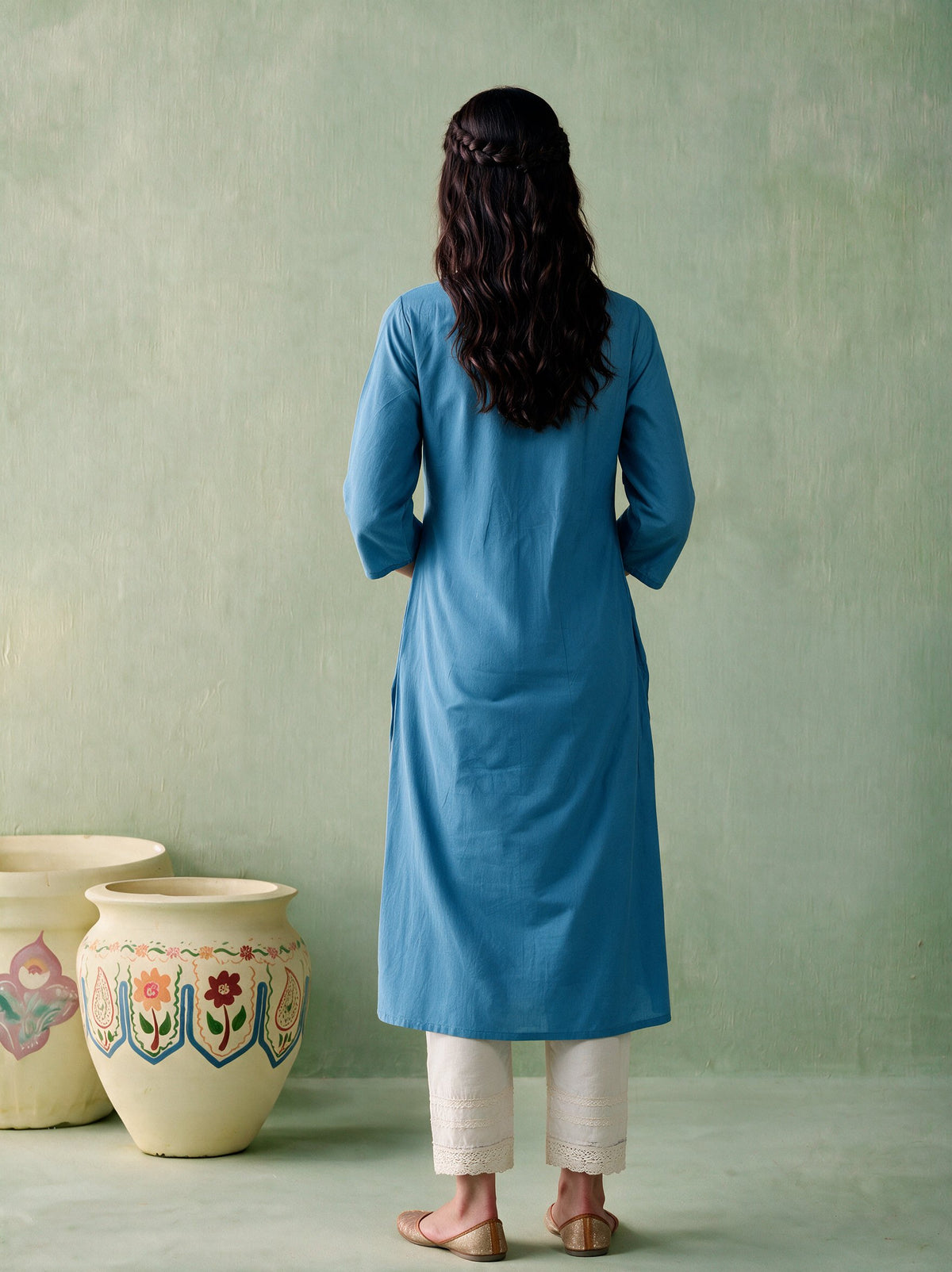 Juniper Women Powderblue Kurta
