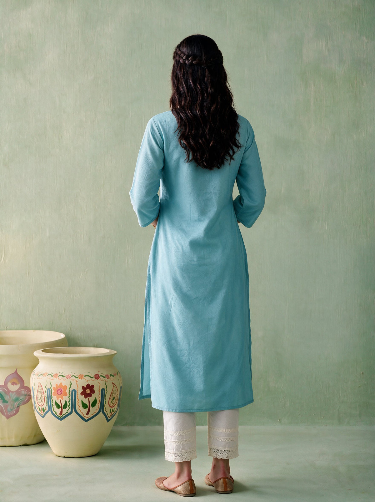 Juniper Women Seagreen Kurta