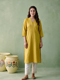 Juniper Women Gold Kurta