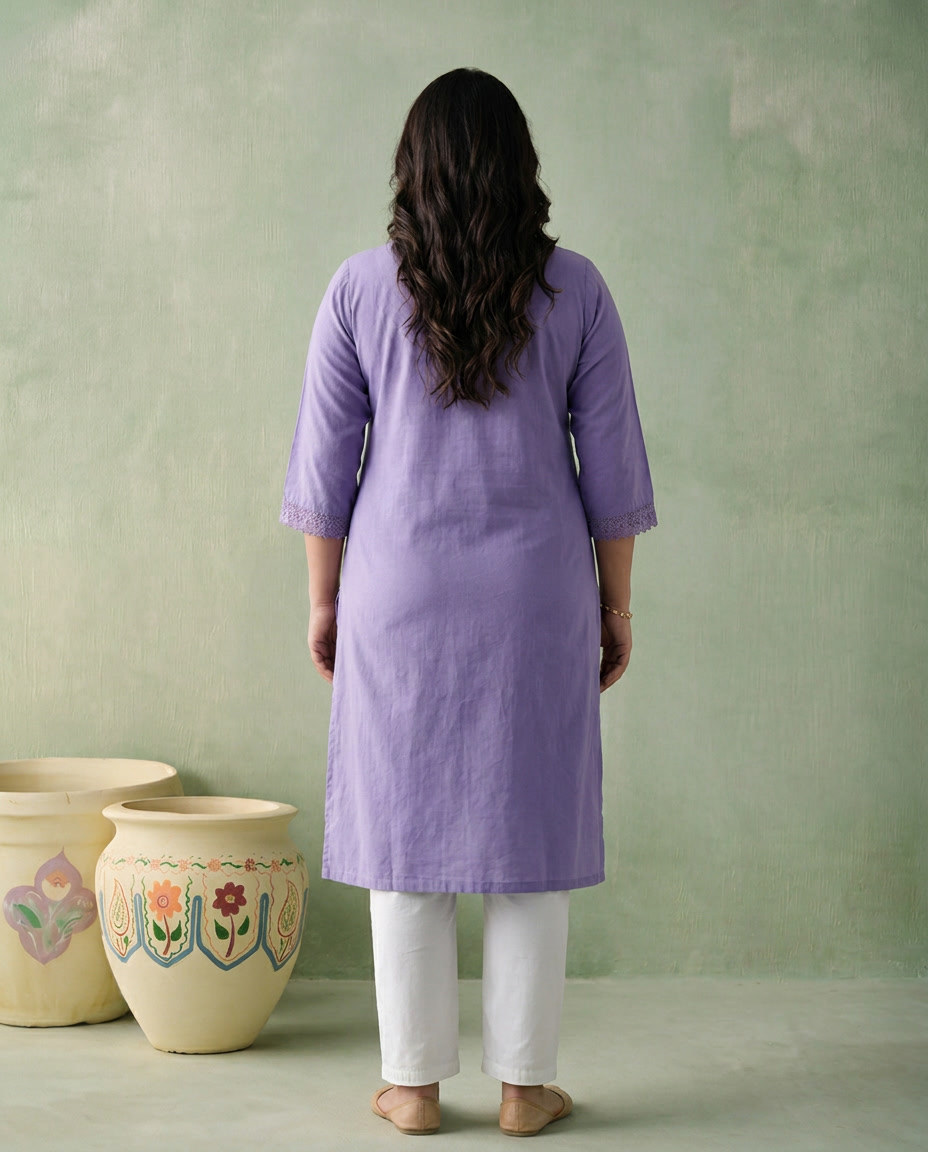 Juniper Women Lilac Kurta