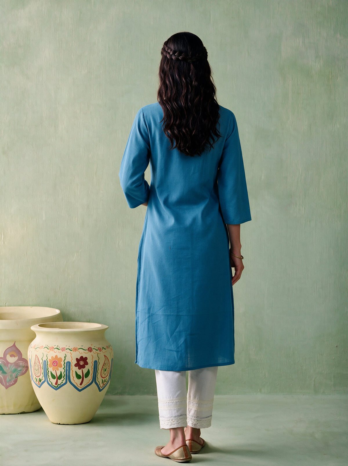 Juniper Women Powderblue Kurta