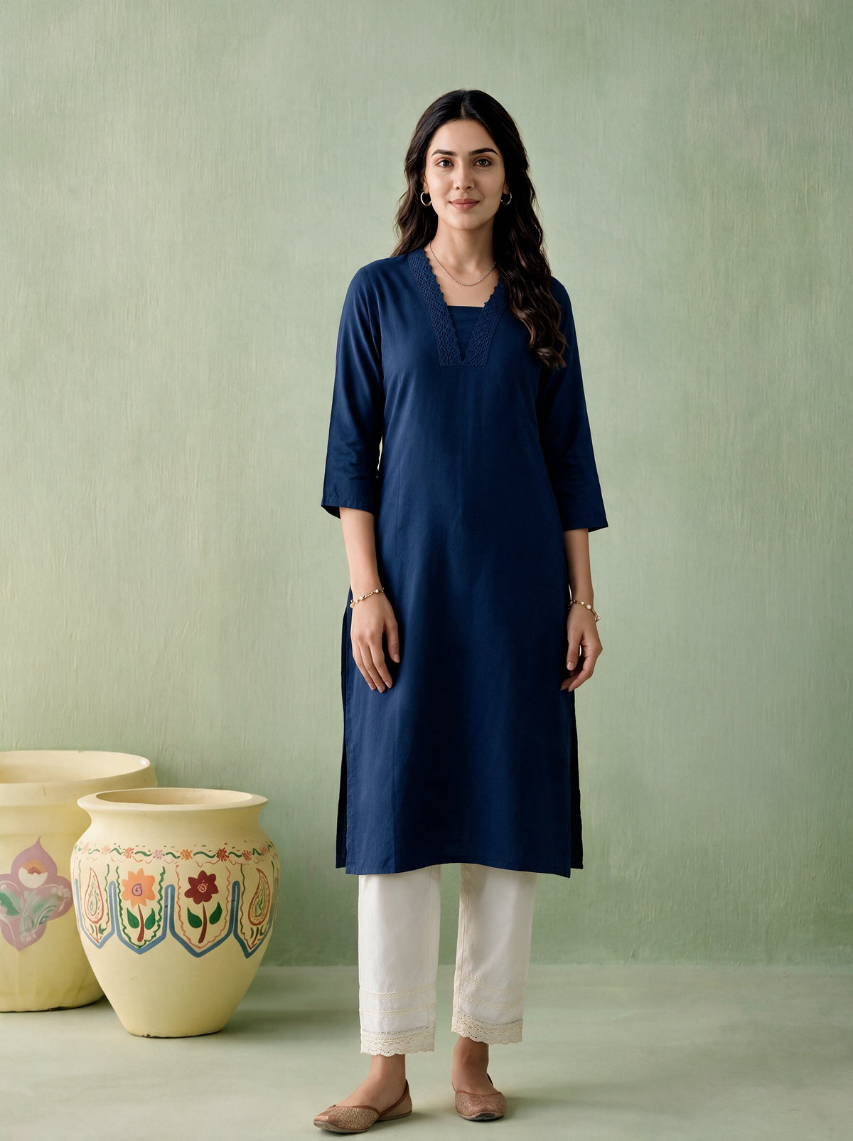 Juniper Women Teal Kurta